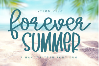 Forever Summer - A handwritten font duo