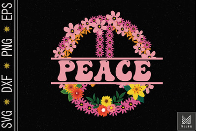 Peace Flower Love 60&amp;&23;039;s 70&amp;&23;039;s Hippie Boho