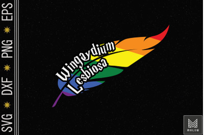 Wingaydium Lesbiosa LGBT Gay Pride Funny