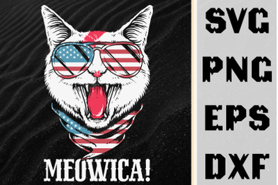 American Flag Design Gift Meowica