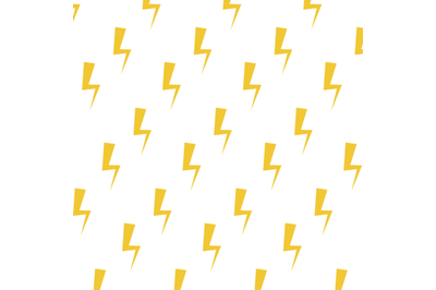 Light thunderbolt seamless pattern, stroke thunderstorm background