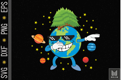 Dabbing Earth Funny Earth Day