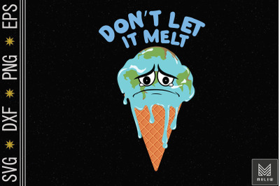 Save The Earth Day Melting Ice Cream