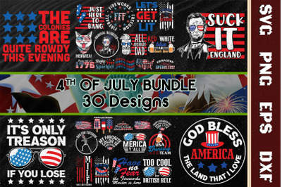 4th of July Bundle-30 Designs-220601