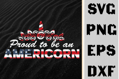 Proud To Be An Americorn Design