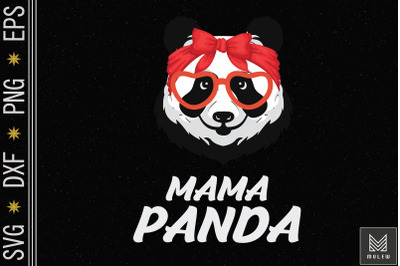 Mama Panda Face Sunglasses Mother&#039;s Day