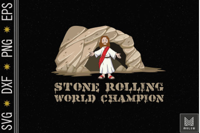 Easter Jesus Resurrection Stone Rolling