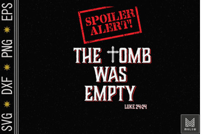 Spoiler Alert Tomb Was Empty Easter