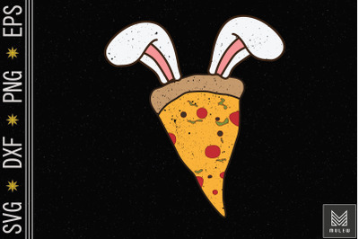 Easter Pizza Slice Bunny Ears