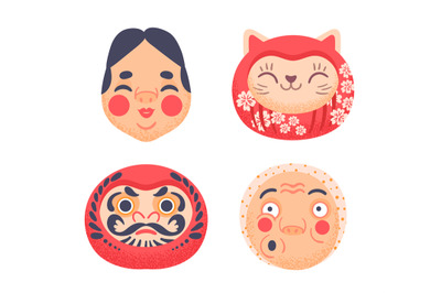 Mask from Japan. Traditional japanese character faces&2C; asian culture s