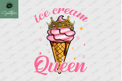 Ice Cream Queen Pink Summer Sublimation