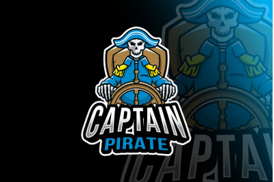 Captain Pirate Esport Logo Template