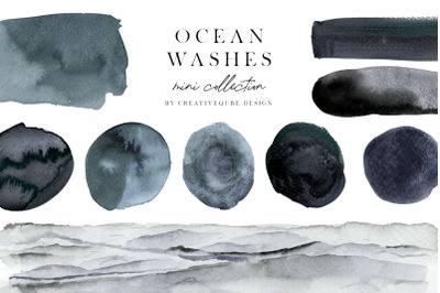 Ocean Washes Watercolor mini Collection