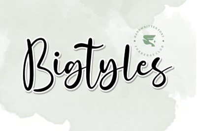 Bigtyles | Handwritten Font