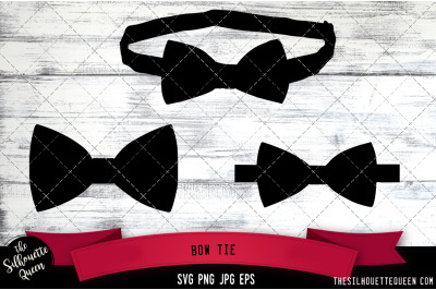 Bow Tie Silhouette Vector