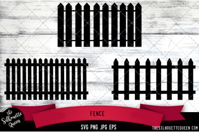 Fence Silhouette Vector