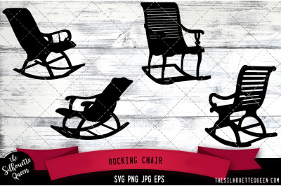 Rocking Chair Silhouette Vector