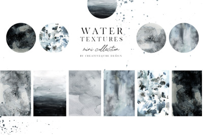 Water Textures Watercolor mini Collection