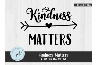 Kindness Matters, Phrases svg