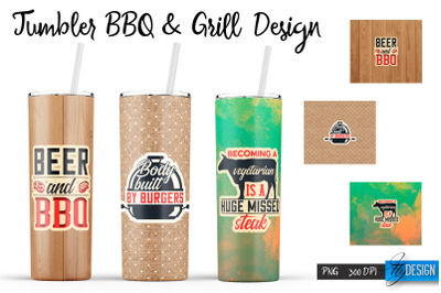 BBQ Tumbler| Grill 20 Oz Tumbler| Tumbler Wrap Templates