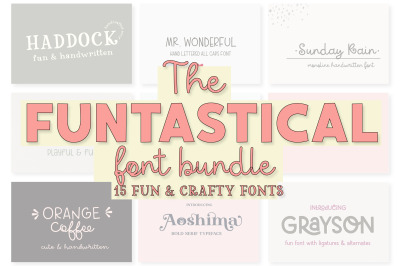 Funtastical Font Bunde (15 Fonts)