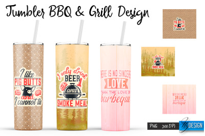 BBQ Tumbler| Grill 20 Oz Tumbler| Tumbler Wrap Templates