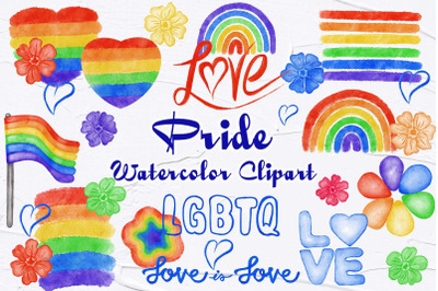 Pride Watercolor Clipart