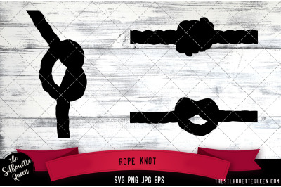 Rope Knot Silhouette Vector