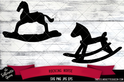 Rocking Horse Silhouette Vector