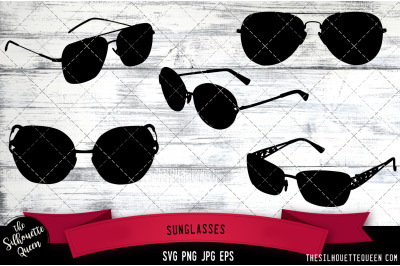 Sunglasses Silhouette Vector