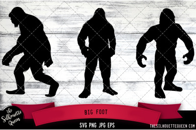 Big Foot Silhouette Vector