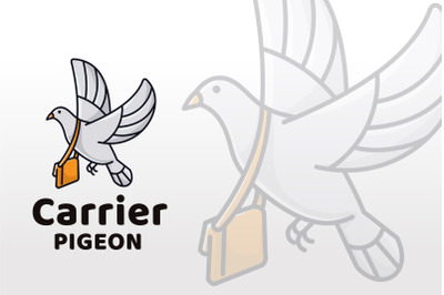 Carrier Pigeon logo Template