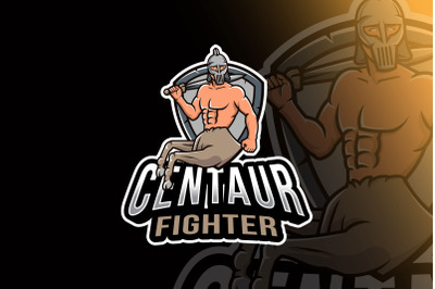 Centaur Fighter Esport Logo Template