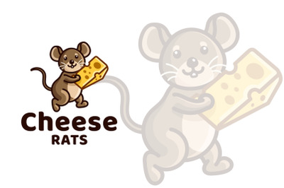 Cheese Rats Kids Logo Template