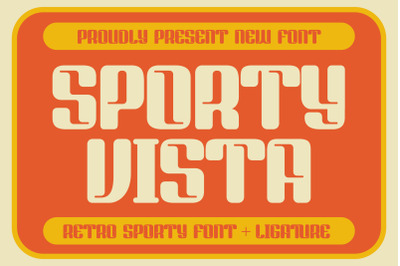 SPORTY VISTA Typeface