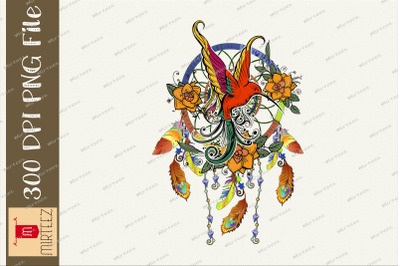 Hummingbird Dream Catcher Sublimation