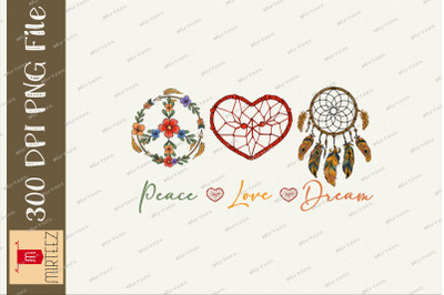 Dreamcatcher Peace Love Dream Catcher