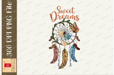 Sweet Dreams Dream Catcher Graphic