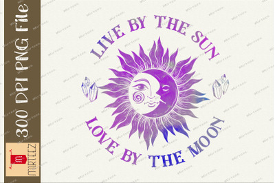 Live By The Sun And Moon Mystical PNG