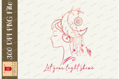 Let Your Light Shine Girl Sublimation