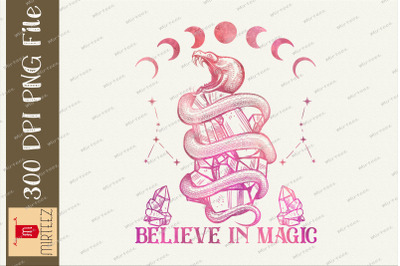 Believe In Magic Mystic Celestial PNG