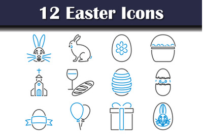 Easter Icon Set