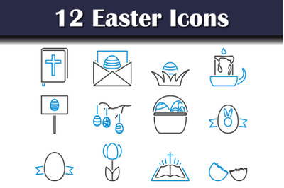 Easter Icon Set