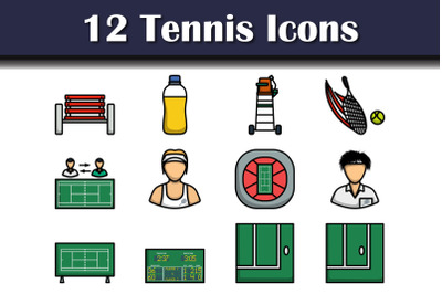 Tennis Icon Set