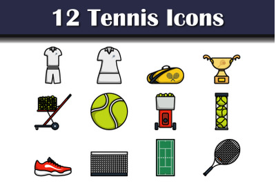 Tennis Icon Set