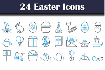 Easter Icon Set