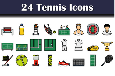 Tennis Icon Set