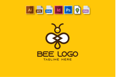 Bee Logo Minimalist Template