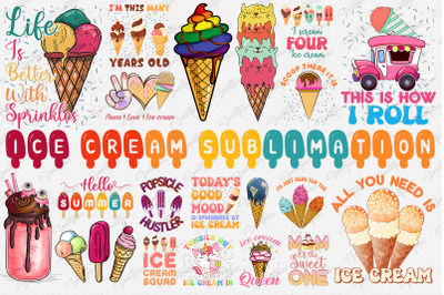 Best Ice Cream Sublimation Bundle