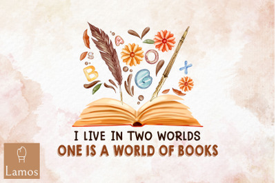 I Live In Two Worlds World Of Books PNG